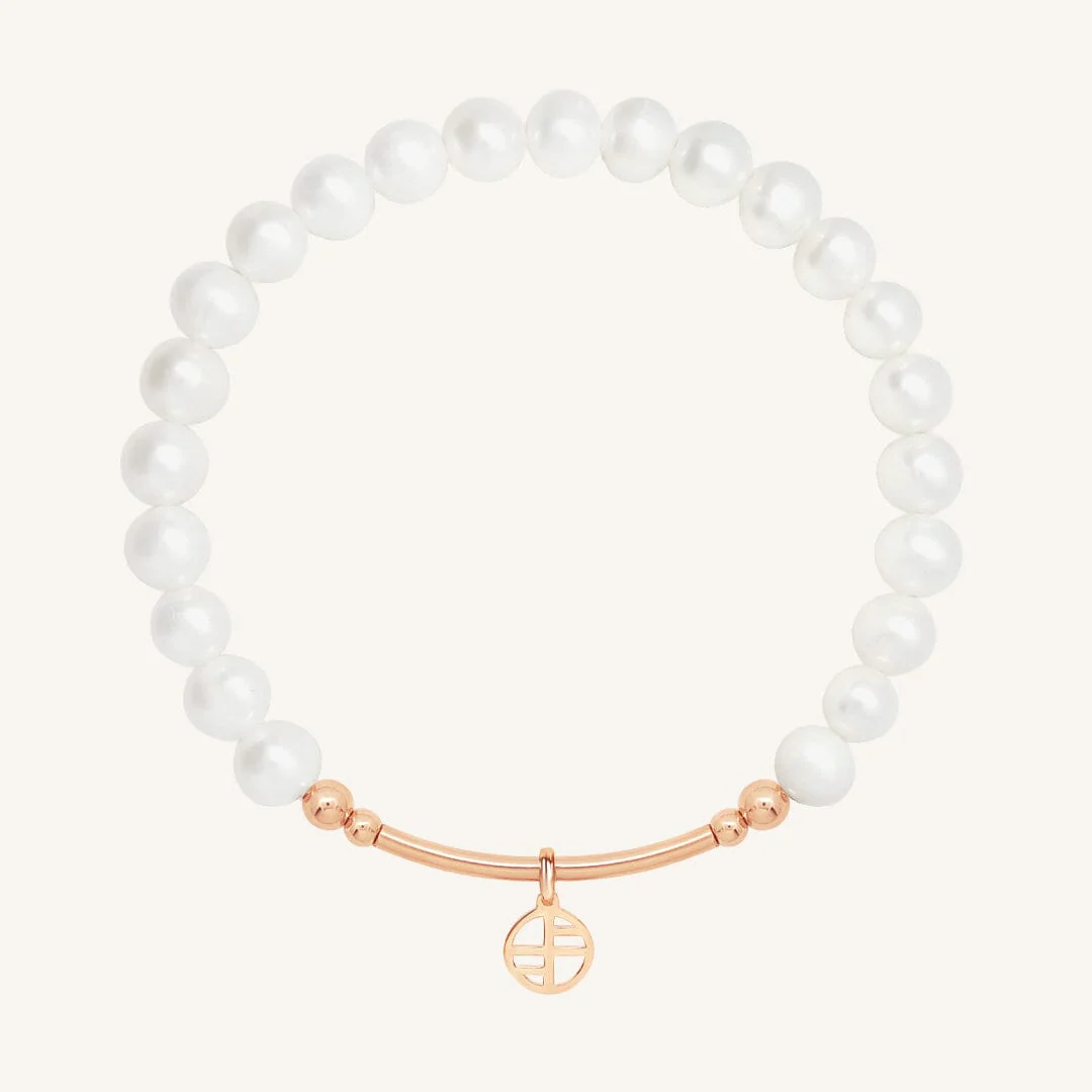Pearl Charm Bracelet 6mm - Stone of Potential - Image 2