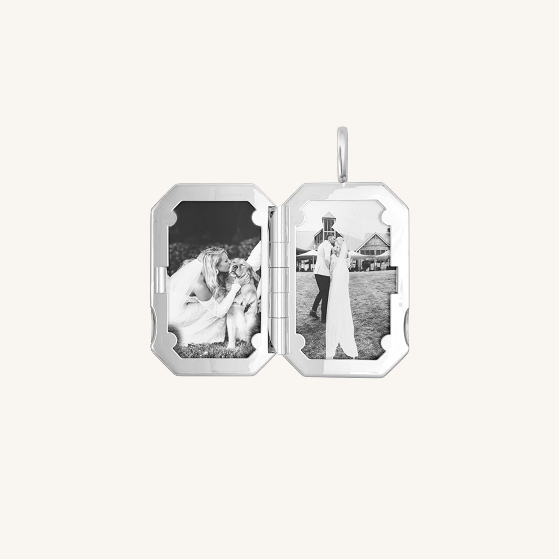 Amata Bevel Photo Locket - Image 3
