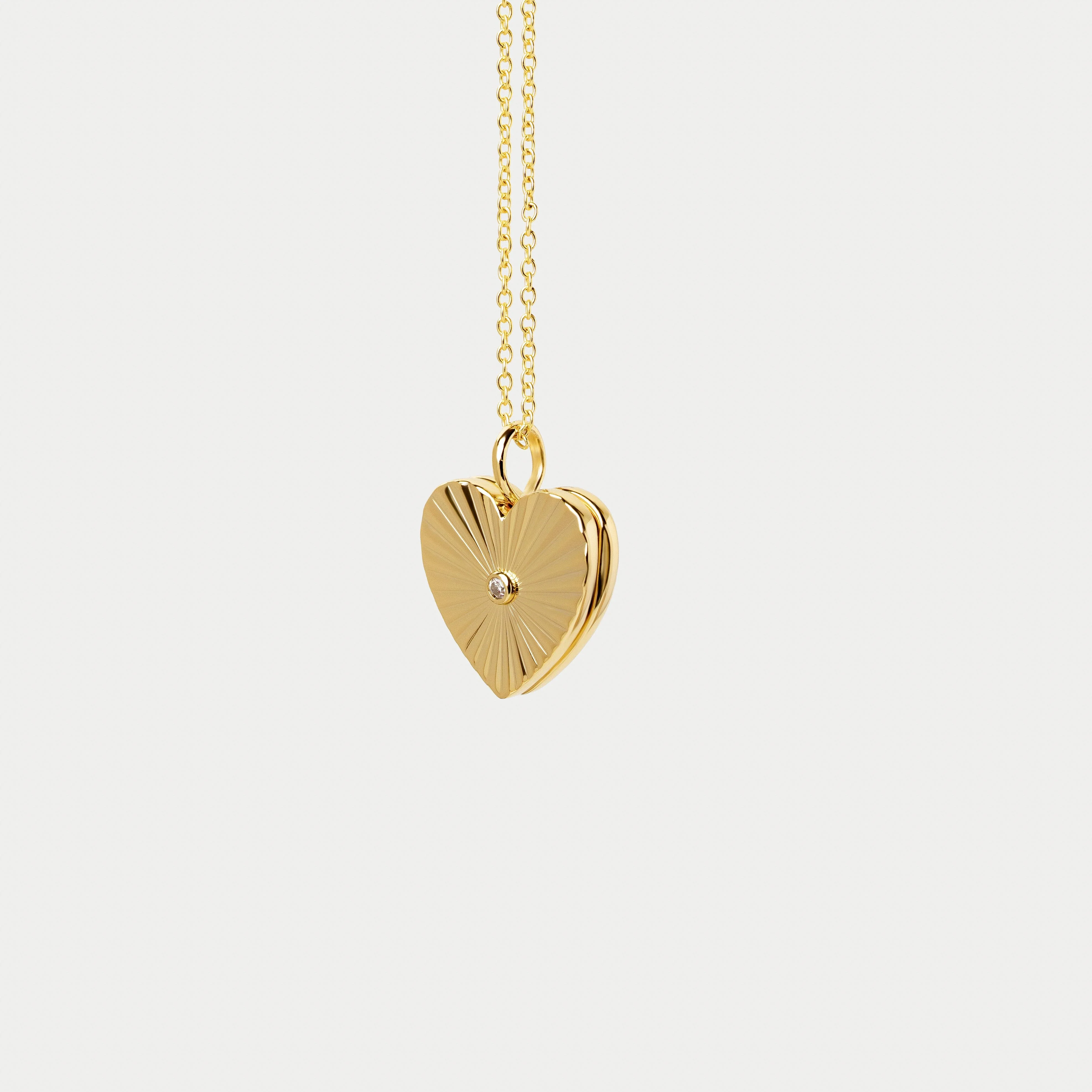 Amata Heart Photo Locket Necklace - Image 21