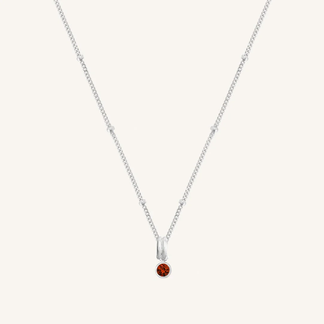 Aura Birthstone Charm Necklace - Image 6