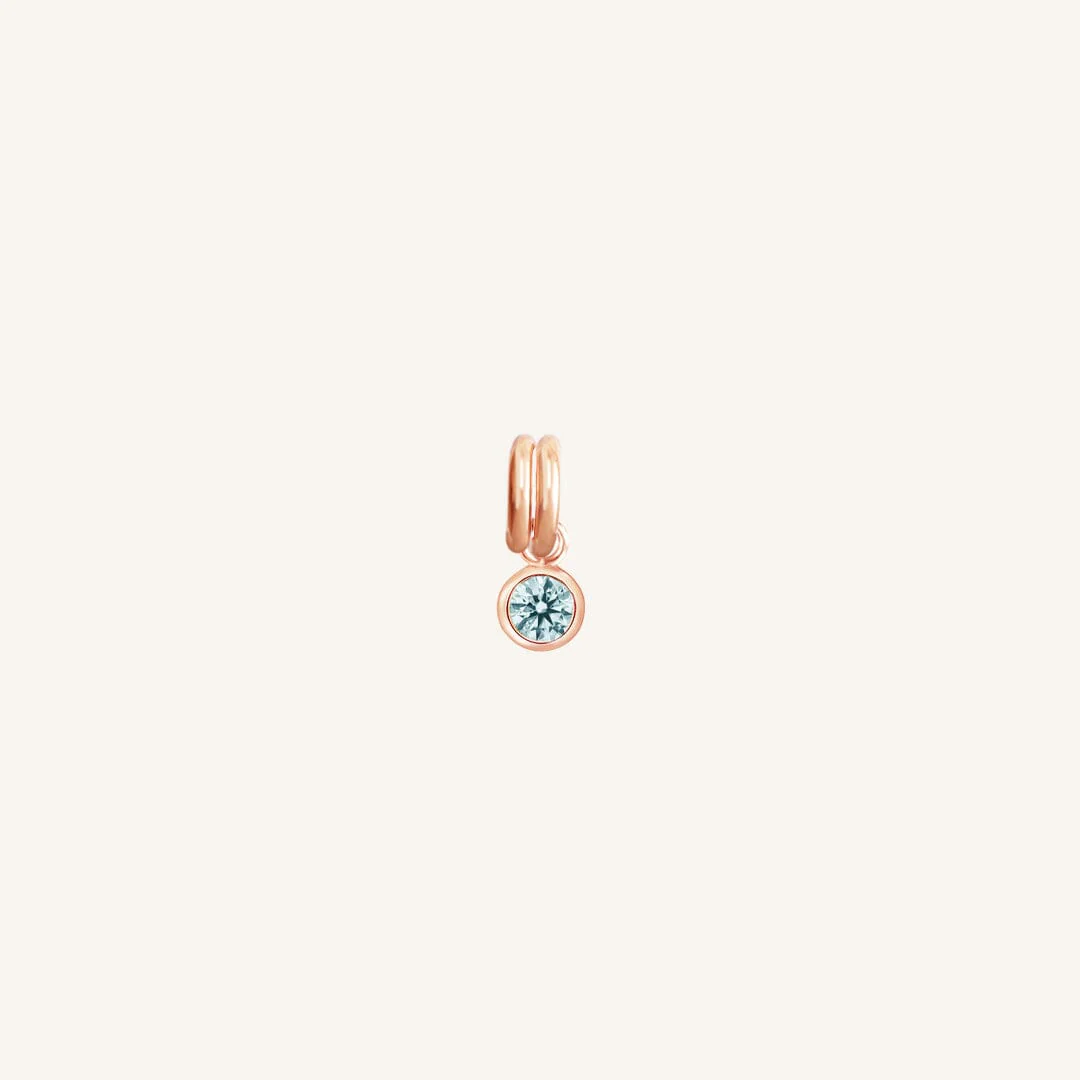March Aura Birthstone Charm - Image 2