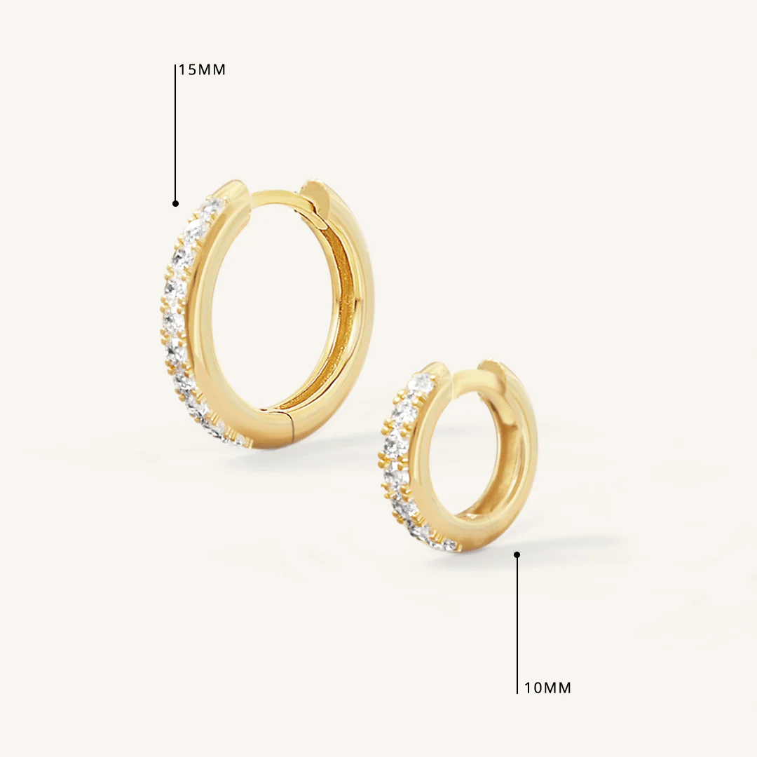Behold Heart Crystal Hoops - Image 7