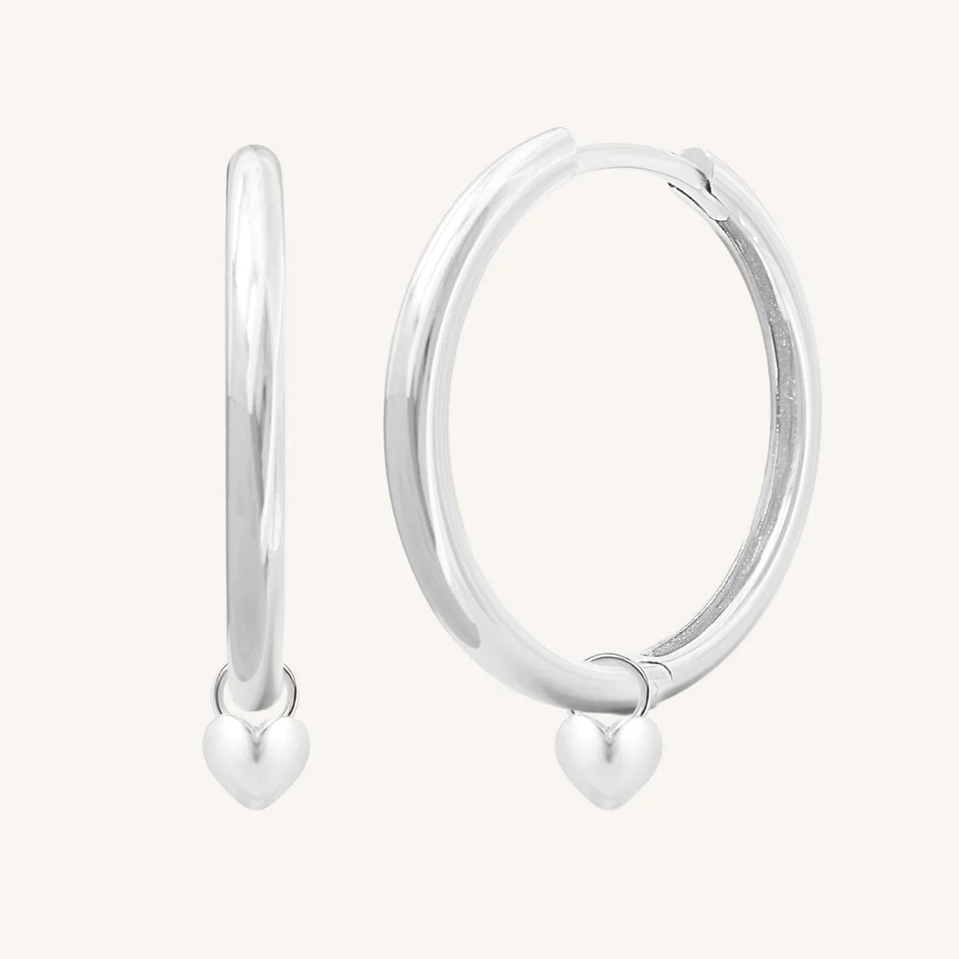 Behold Heart Plain Hoops - Image 10