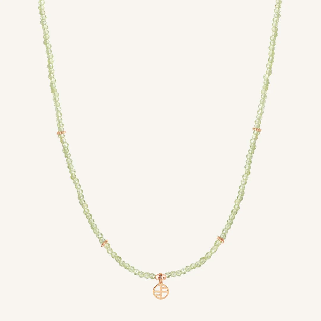 August Birthstone Necklace - Image 2