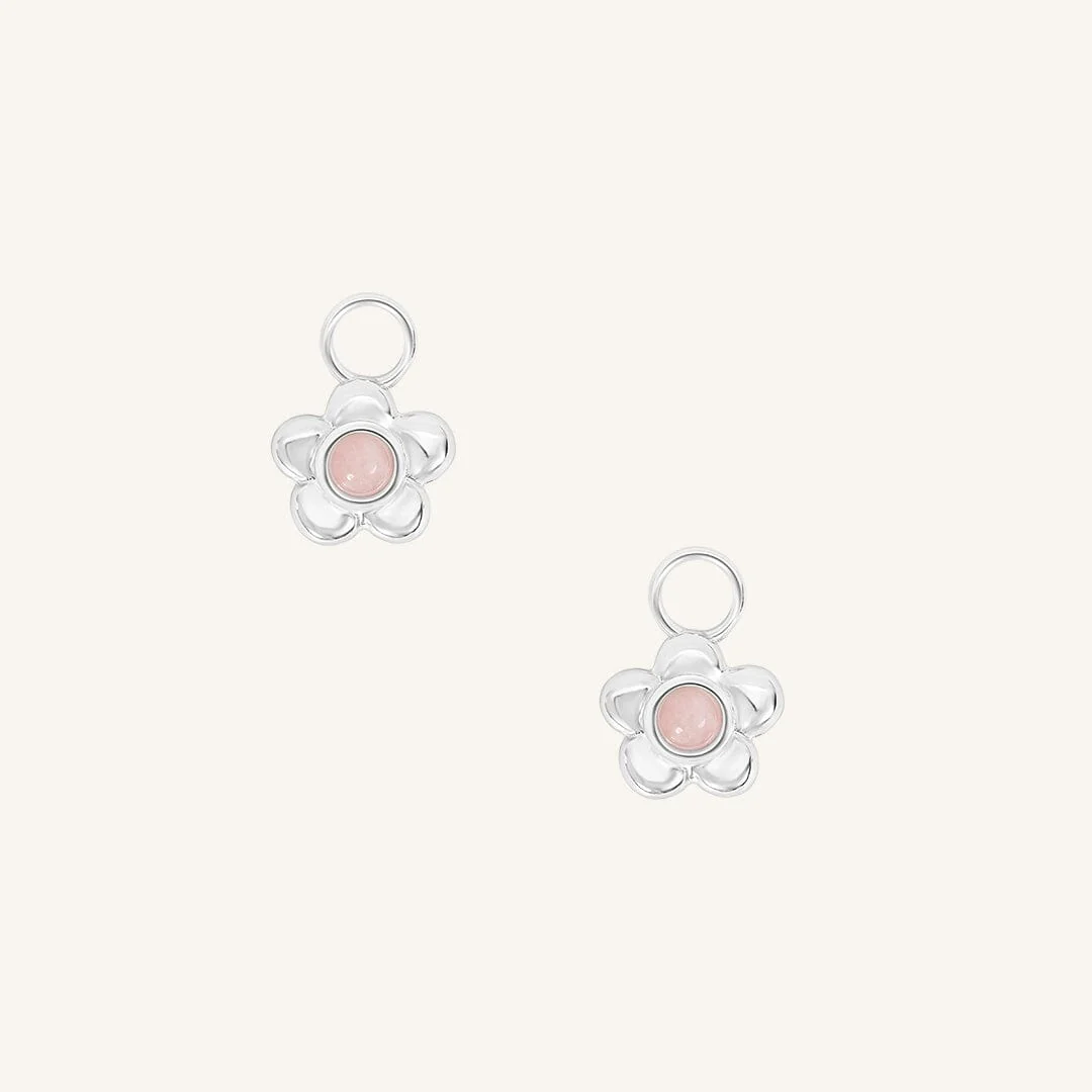 Blossom Flower Hoop Charm (Set of 2) - Image 3