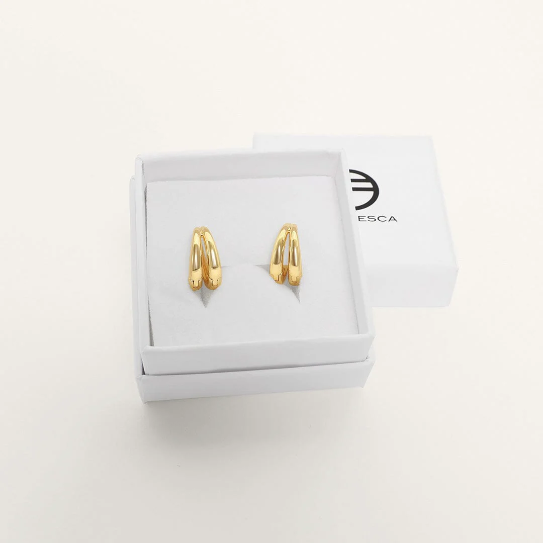 Calla Double Hoops - Image 4