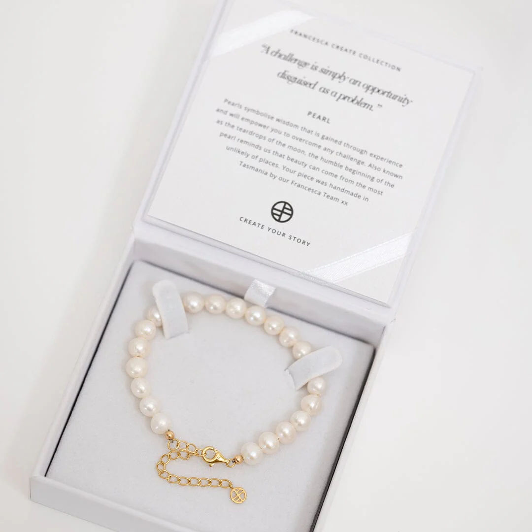 Capri Pearl Bracelet 6mm - Image 5