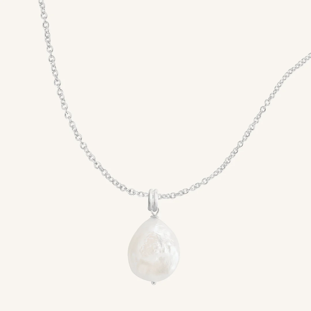 Capri Pearl Charm Necklace - Image 9