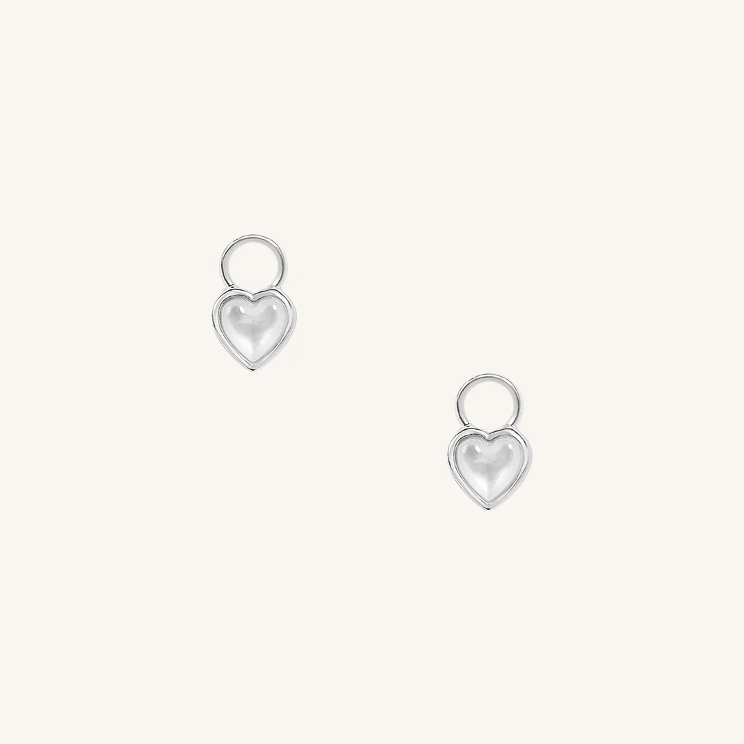 Devote Heart Hoop Charm (Set of 2) - Image 3