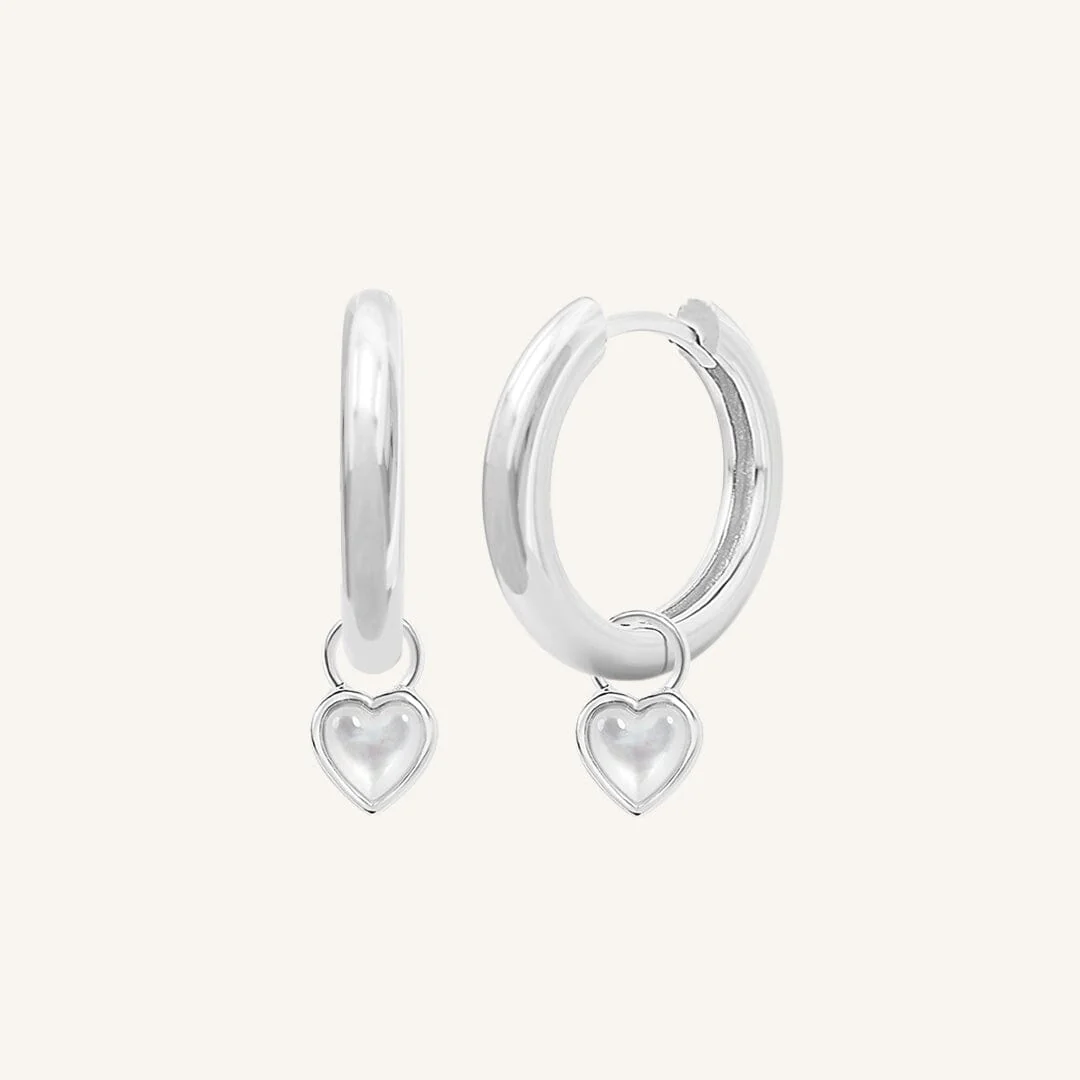 Devote Heart Plain Hoops - Image 8