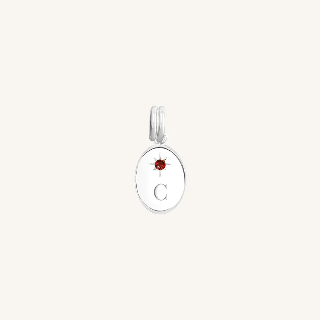 Etch Birthstone Charm January - Image 2