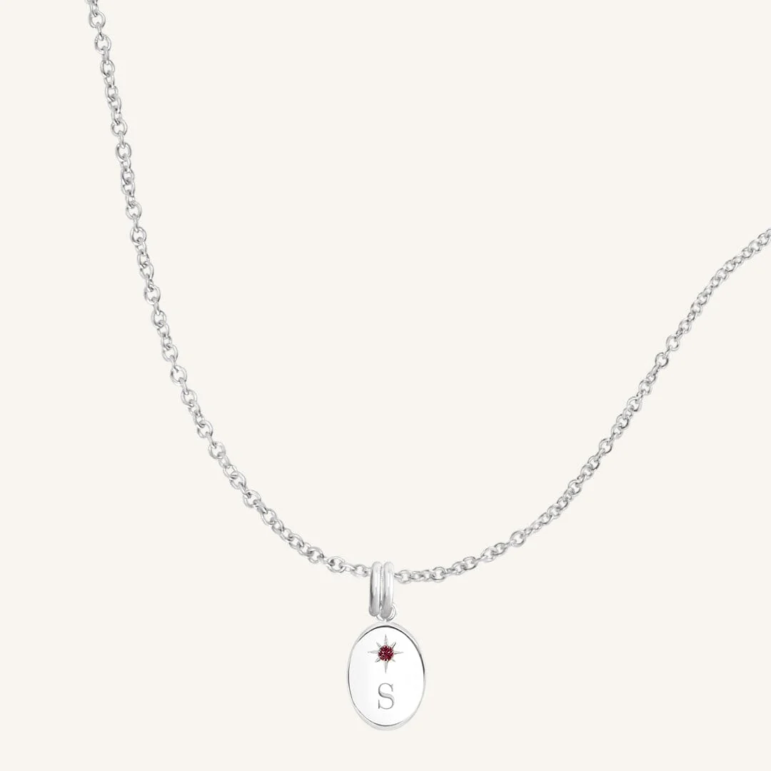 Etch Birthstone Charm Necklace - Image 26