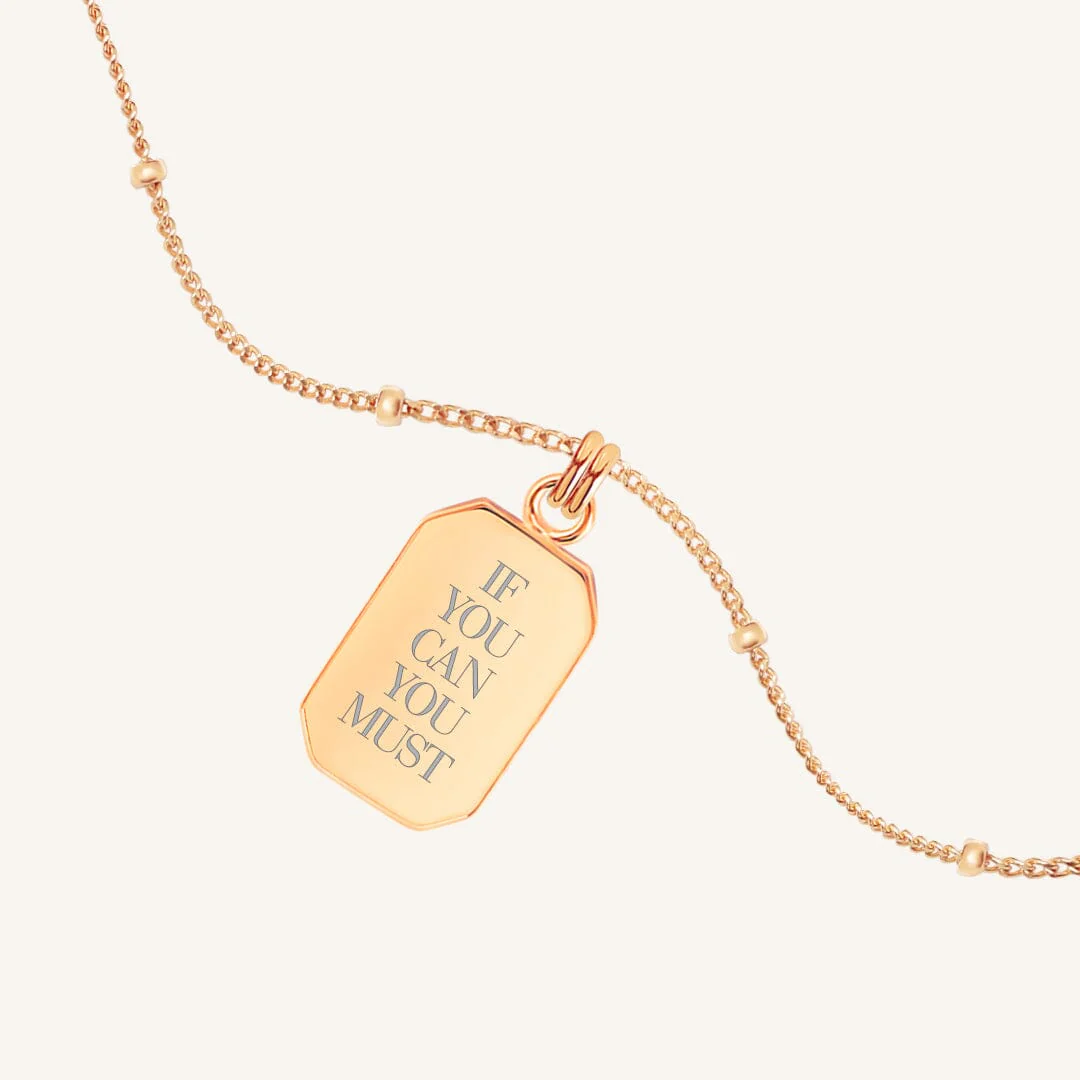 Francesca X Em Carey "If you can you must" Necklace - Image 4
