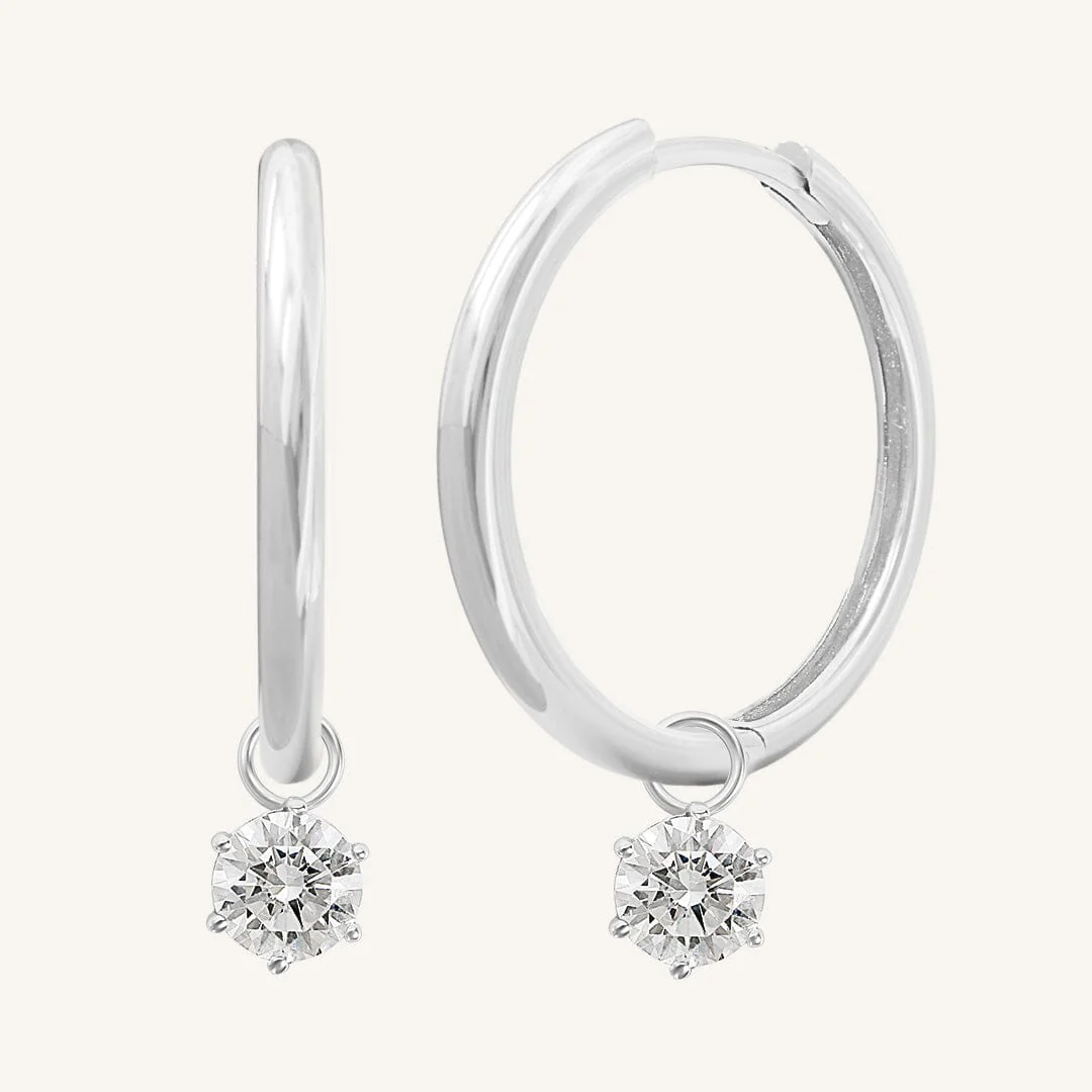 Grace Charm Hoops - Image 9