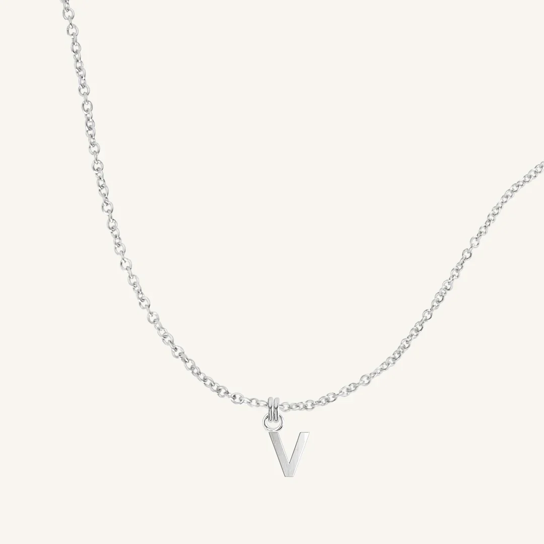 Letter Necklace Plain Chain - Image 61