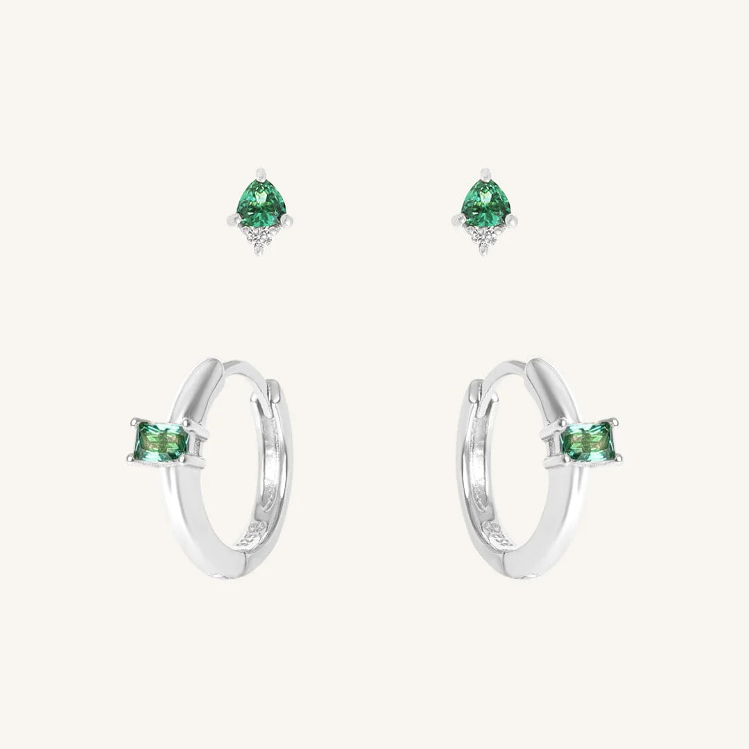 May Birthstone Earring Set - Image 2