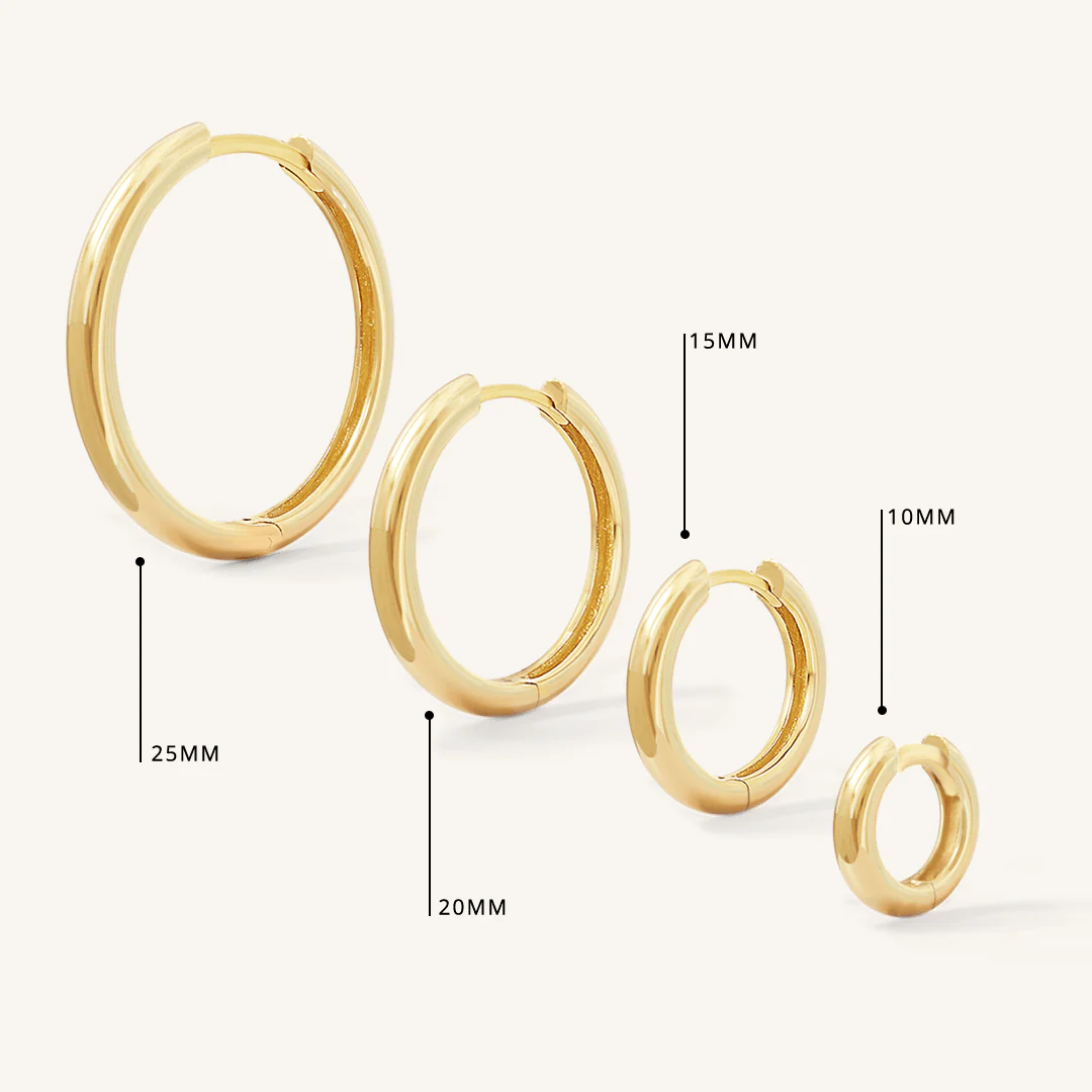 Pearl Plain Hoops - Stone of Potential - Image 15